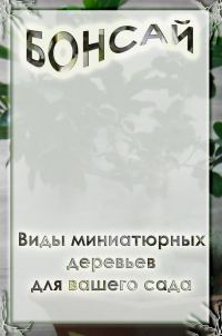Обложка книги «Виды миниатюрных деревьев для вашего сада»