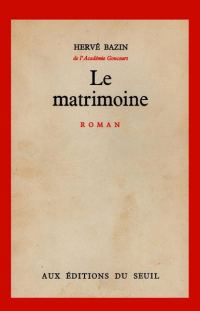 Обложка книги «Le matrimoine»