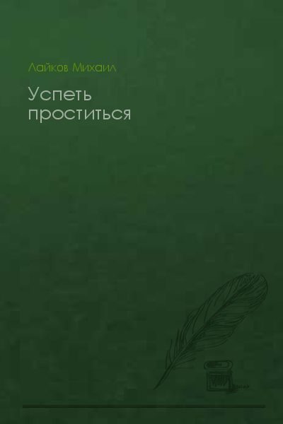 Обложка книги «Успеть проститься»