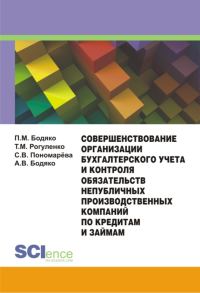 Обложка книги «Совершенствование организации бухгалтерского учета и контроля обязательств непубличных производственных компаний по кредитам и займам»