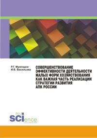Обложка книги «Совершенствование эффективности деятельности малых форм хозяйствования как важная часть реализации стратегии развития АПК России»