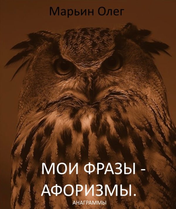 Обложка книги «Мои фразы – афоризмы. Сборник анаграмм»