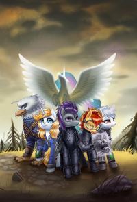 Обложка книги «Fallout: Equestria - Тени Анклава»