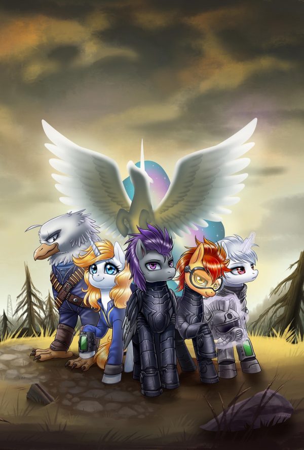 Обложка книги «Fallout: Equestria - Тени Анклава»