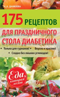 Обложка книги «175 рецептов праздничного стола диабетика»