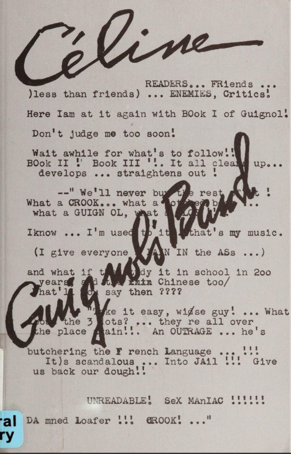 Обложка книги «Guignol's band»