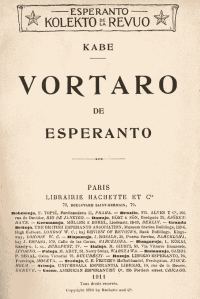 Обложка книги «Vortaro de Esperanto 1910»