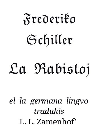 Обложка книги «La Rabistoj»