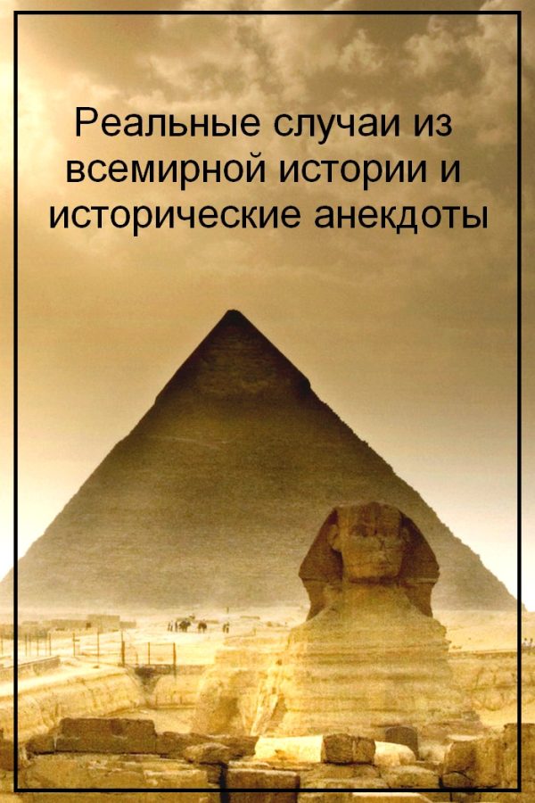 Обложка книги «Реальные случаи из всемирной истории и исторические анекдоты»