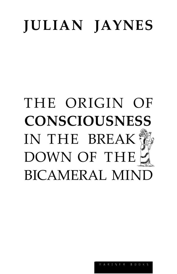 Обложка книги «The Origin of Consciousness in the Breakdown of the Bicameral Mind»