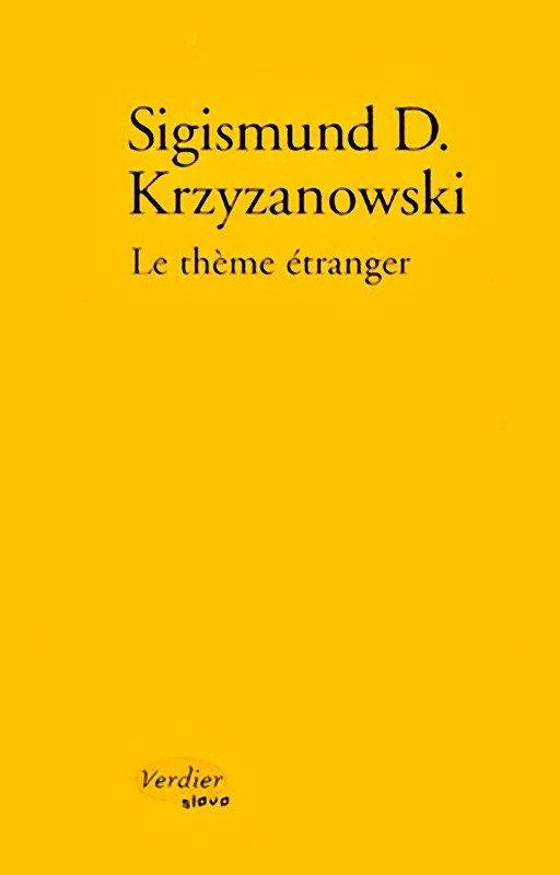 Обложка книги «Le thème étranger»