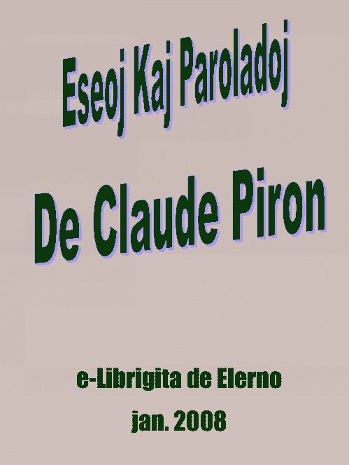 Обложка книги «Eseoj kaj paroladoj»