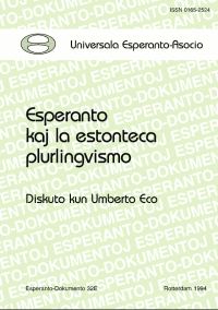 Обложка книги «Esperanto kaj la estonteca plurlingvismo»