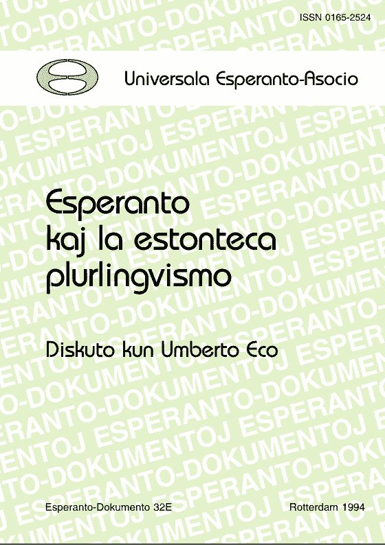 Обложка книги «Esperanto kaj la estonteca plurlingvismo»