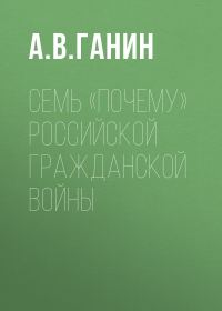 Обложка книги «Семь «почему» российской Гражданской войны»