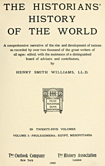 Обложка книги «The Historians' History of the World 01»