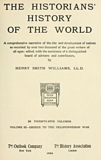 Обложка книги «The Historians' History of the World 03»
