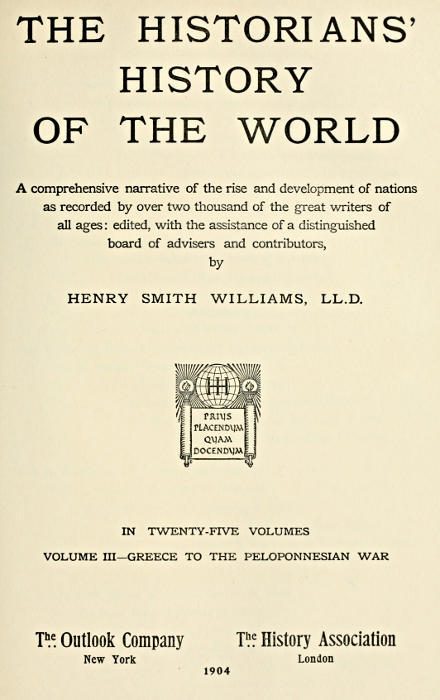 Обложка книги «The Historians' History of the World 03»