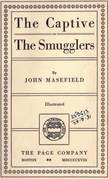 Обложка книги «Jim Davis, or The Captive of the Smugglers»