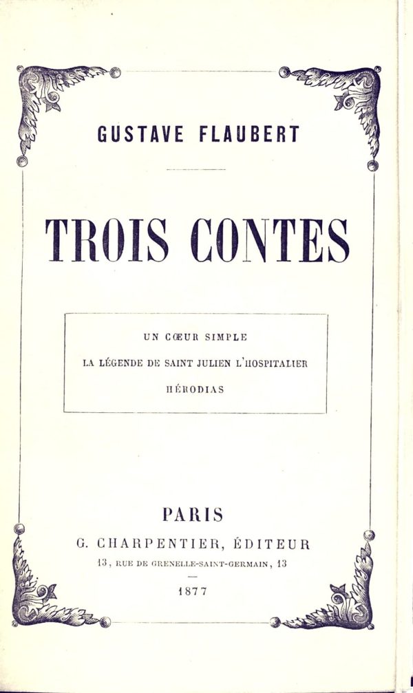 Обложка книги «La légende de Saint Julien l'Hospitalier»