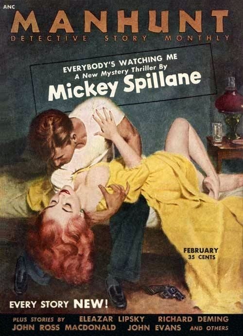 Обложка книги «Manhunt. Volume 1, Number 2, February, 1953»