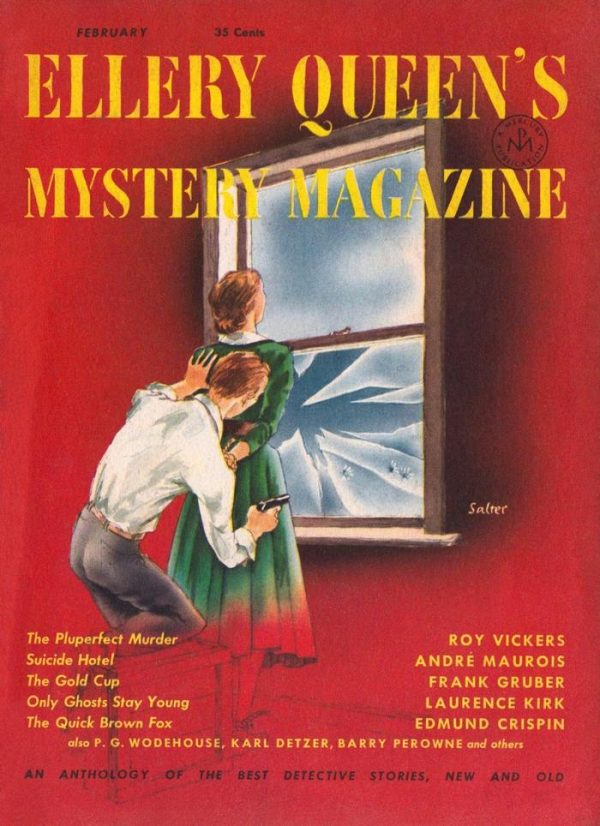 Обложка книги «Ellery Queen’s Mystery Magazine. Vol. 19, No. 99, February 1952»
