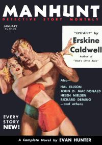Обложка книги «Manhunt. Volume 3, Number 1, January, 1955»