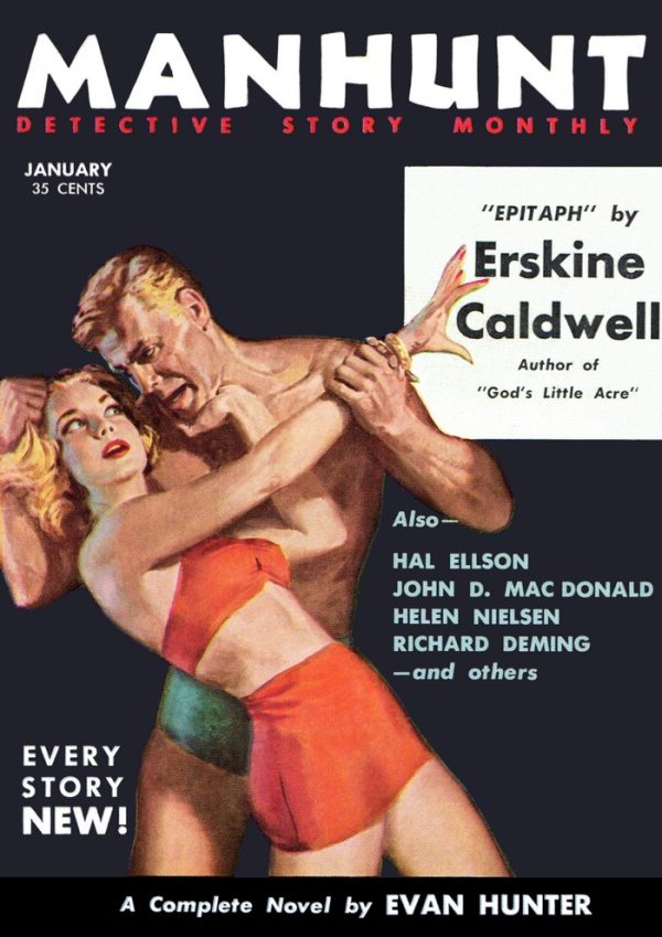 Обложка книги «Manhunt. Volume 3, Number 1, January, 1955»