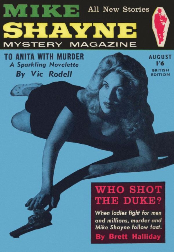 Обложка книги «Mike Shayne Mystery Magazine, Vol. 1, No. 4, August 1957 (British Edition)»