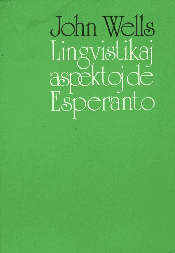 Обложка книги «Lingvistikaj aspektoj de Esperanto»