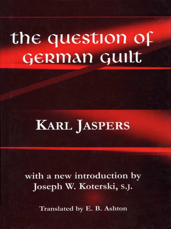 Обложка книги «The Question of German Guilt»