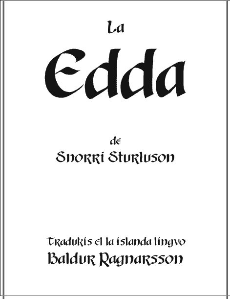 Обложка книги «La Edda»