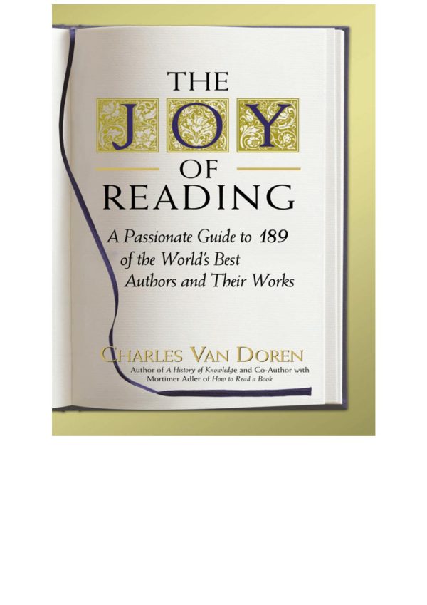 Обложка книги «The Joy of Reading»