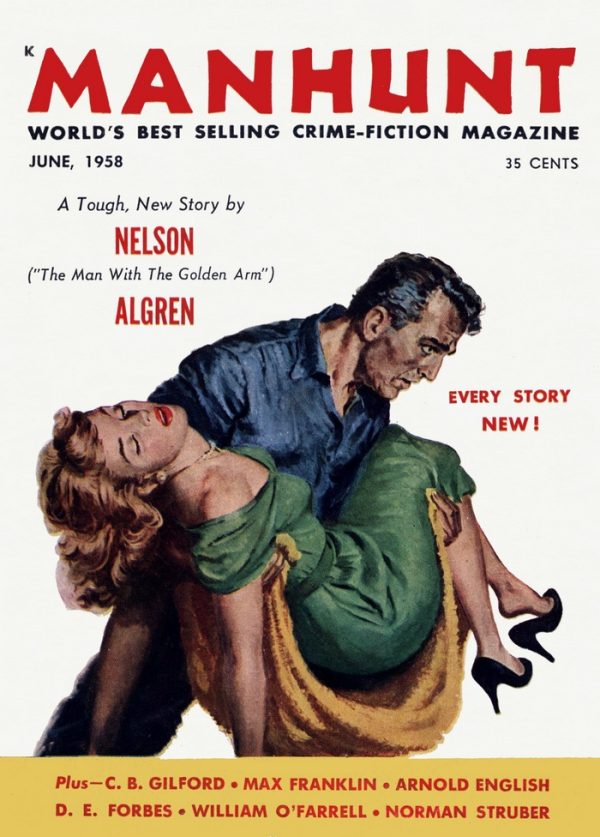 Обложка книги «Manhunt. Volume 6, Number 4, June, 1958»