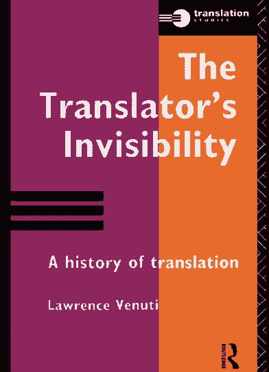 Обложка книги «The Translator’s Invisibility»