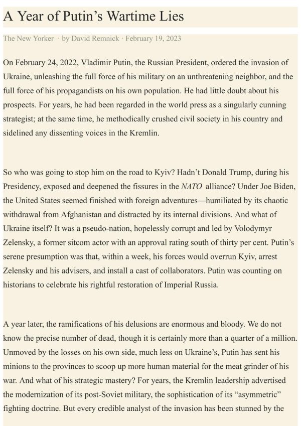 Обложка книги «A Year of Putin’s Wartime Lies»