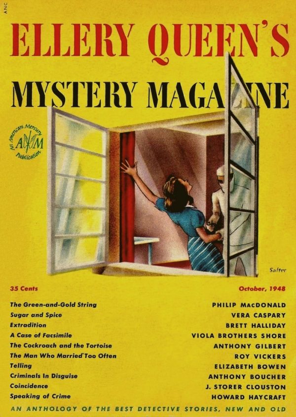 Обложка книги «Ellery Queen’s Mystery Magazine. Vol. 12, No. 59, October 1948»