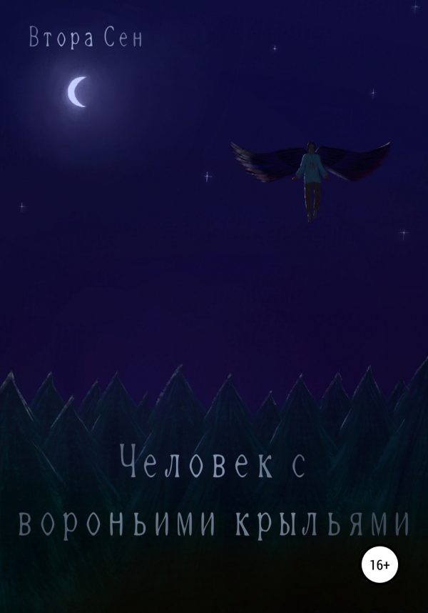 Обложка книги «Человек с вороньими крыльями»