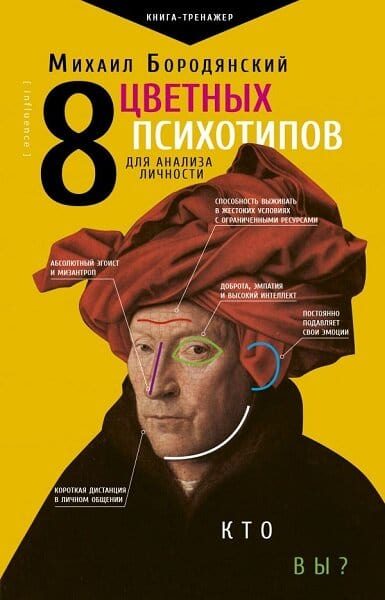 Обложка книги «8 цветных психотипов для анализа личности»