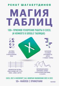 Обложка книги «Магия таблиц. 100+ приемов ускорения работы в Excel (и немного в Google Таблицах)»