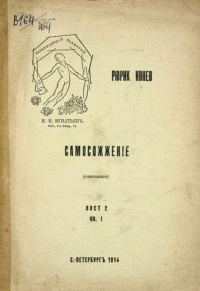 Обложка книги «Самосожжение»
