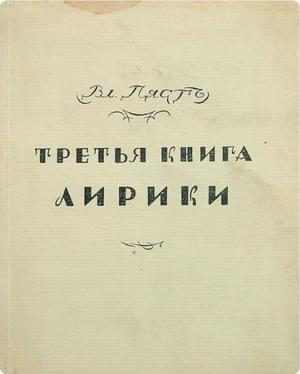 Обложка книги «Третья книга лирики»
