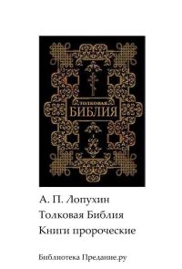 Обложка книги «Толковая Библия. Ветхий Завет. Книги пророческие.»