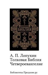 Обложка книги «Толковая Библия. Четвероевангелие»
