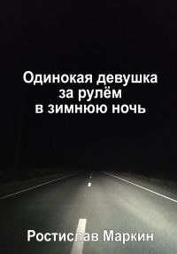 Обложка книги «Одинокая девушка за рулём в зимнюю ночь»