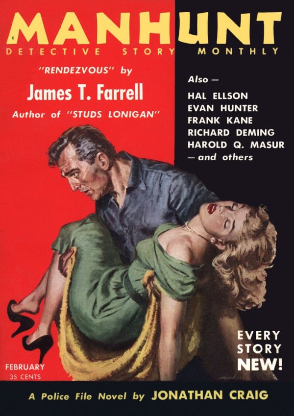 Обложка книги «Manhunt. Volume 3, Number 2, February, 1955»