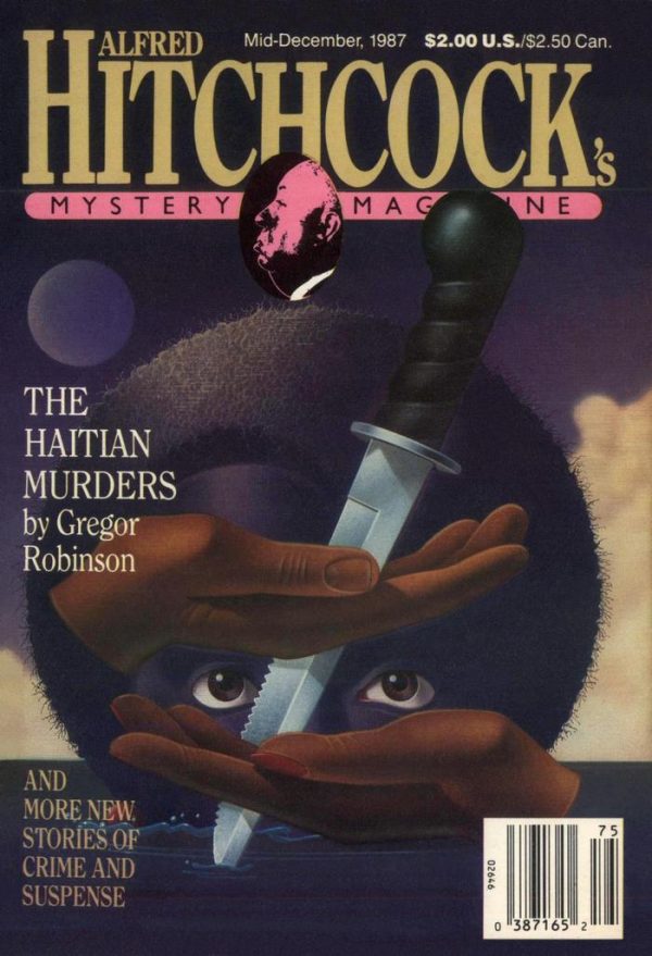 Обложка книги «Alfred Hitchcock’s Mystery Magazine. Vol. 32, No. 13, Mid-December 1987»
