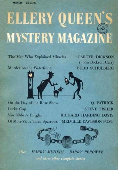 Обложка книги «Ellery Queen’s Mystery Magazine. Vol. 27, No. 3. Whole No. 148, March 1956»