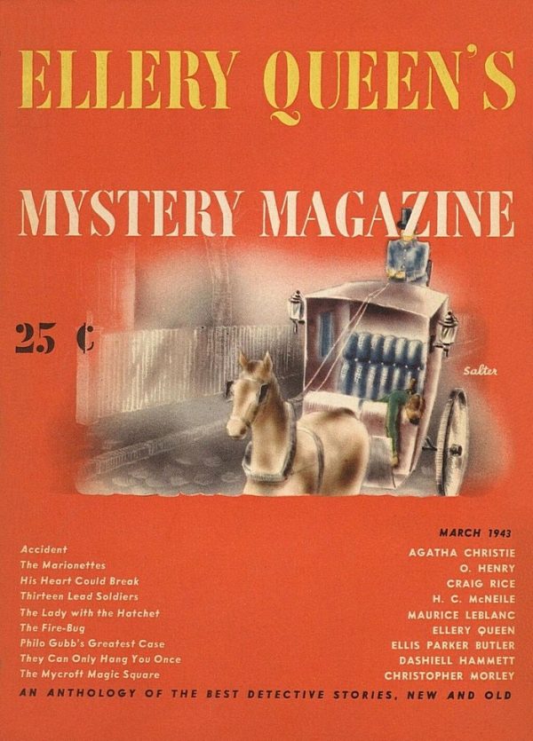 Обложка книги «Ellery Queen’s Mystery Magazine. Vol. 4, No. 2, March 1943»