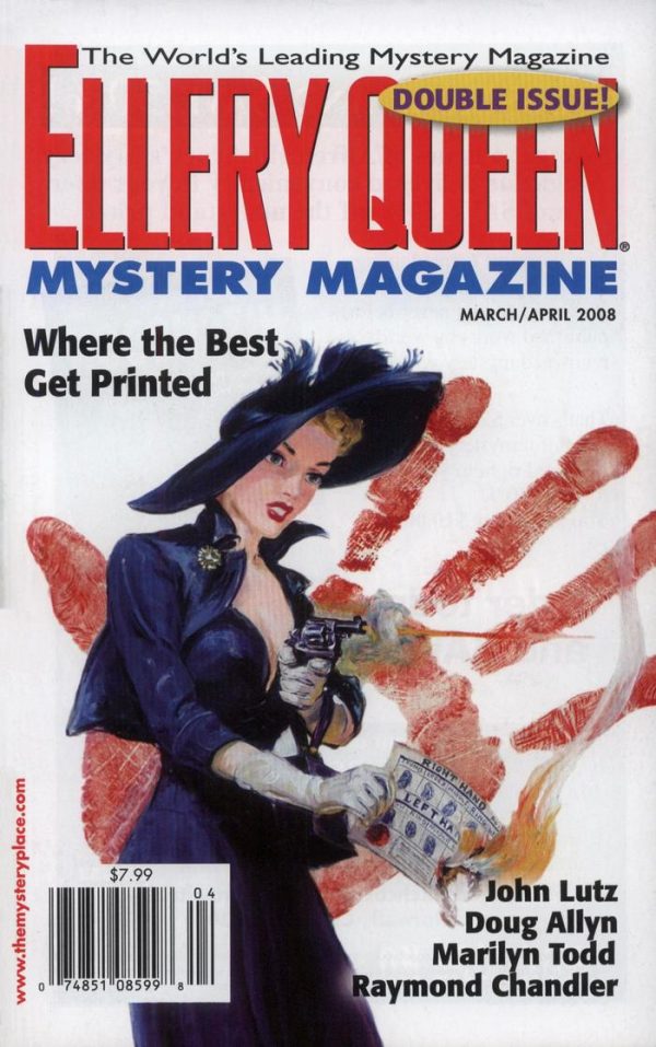 Обложка книги «Ellery Queen’s Mystery Magazine. Vol. 131, Nos. 3 & 4. Whole Nos. 799 & 800, March/April 2008»